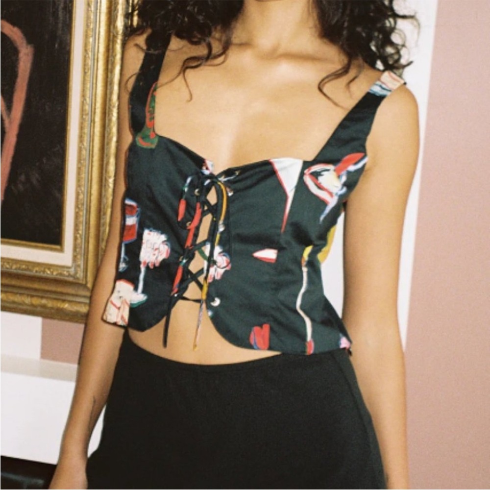 Lisa Says Gah Ophelia Top XL NEW - Picture 2 of 7